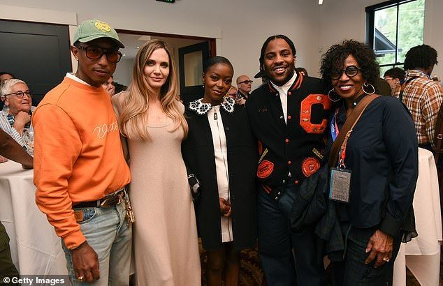 She also caught up with Pharrell Williams, Danielle Deadwyler, Malcolm Washington, and Pauletta Washington