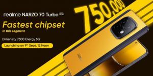 إطلاق هاتف Realme NARZO 70 Turbo 5G في الهند في 9 سبتمبر - بوابة فكرة وي