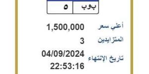 بـ «مليون ونصف».. لوحة سيارة مميزة في مزايدة بين 5 أشخاص - بوابة فكرة وي