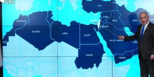 في خريطة استفز فيها تونس ومصر والمغرب.. نتنياهو يعلن الحرب على العرب - بوابة فكرة وي