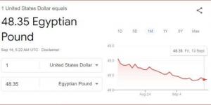 سعر الدولار مقابل الجنيه المصري اليوم السبت 14 سبتمبر 2024 - بوابة فكرة وي