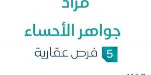 5 فرص عقارية .. مزاد عقاري جديد من مؤسسة ديار المجد العقاري في الأحساء - بوابة فكرة وي