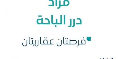 فرصتان عقاريتان .. مزاد عقاري جديد من شركة جودة التطوير العقارية في الباحة - بوابة فكرة وي