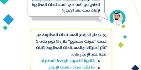 ما هي المستندات المطلوبة لإثبات صحة عقد الإيجار ؟ حساب المواطن يجيب حول ذلك - بوابة فكرة وي