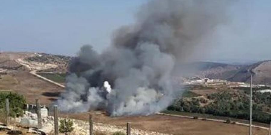 لبنان: حريق جراء انفجار صاروخ اعتراضي وسقوطه في بلدة علما الشعب - بوابة فكرة وي