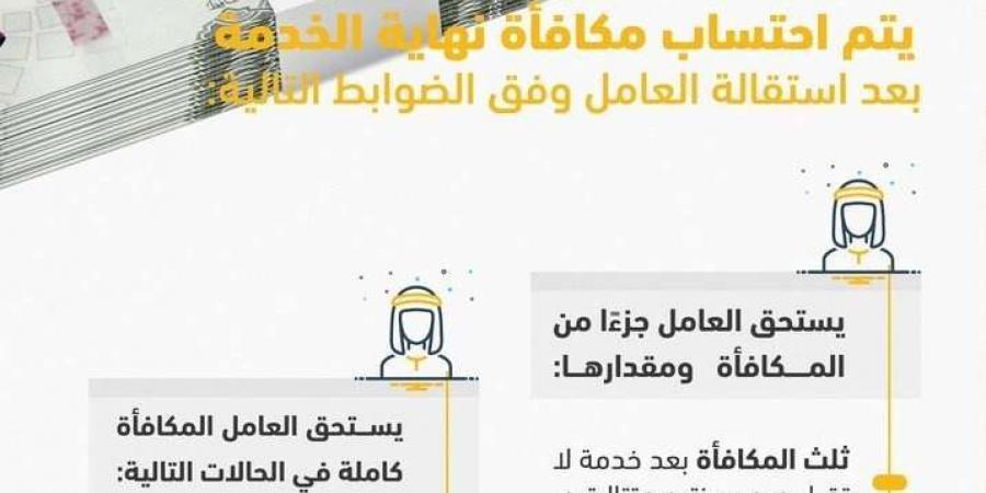 كيف يتم احتساب مكافأة نهاية الخدمة بعد استقالة العامل؟ وما هي المزايا التي تُحتسب ضمن المكافأة؟ - بوابة فكرة وي