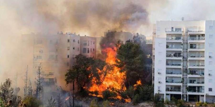 لبنان: حريق جراء انفجار صاروخ اعتراضي وسقوطه في بلدة علما الشعب - بوابة فكرة وي