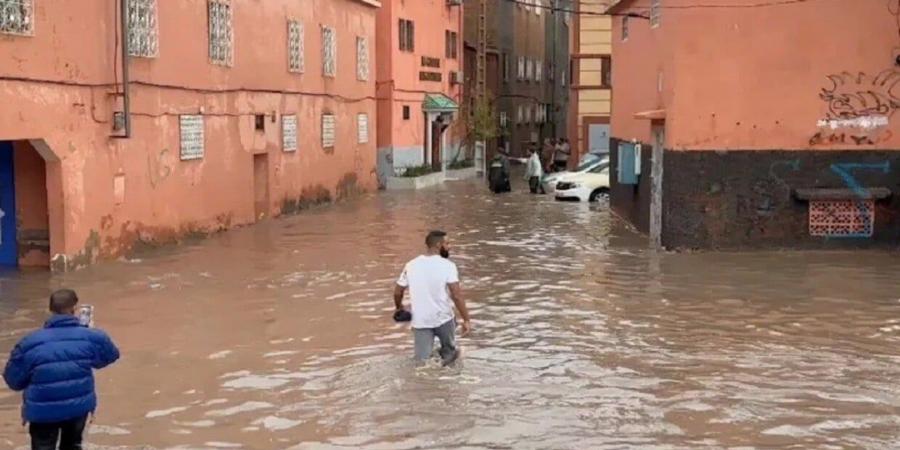 انهيار منازل في المغرب وغرق الشوارع جراء الأمطار والسيول - بوابة فكرة وي