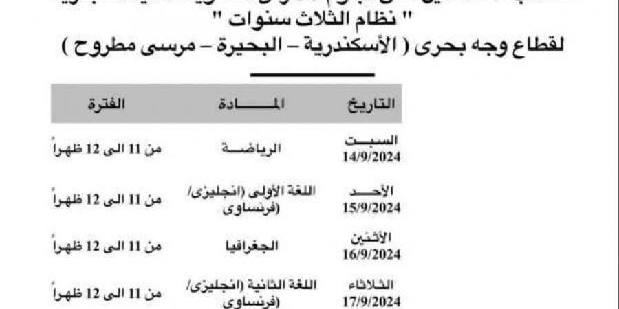 جدول وضوابط اختبارات الدبلومات في كلية التجارة جامعة الإسكندرية - بوابة فكرة وي