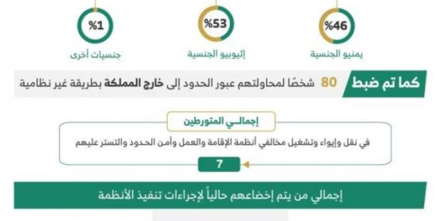 ضبط (22373) مخالفًا لأنظمة الإقامة والعمل وأمن الحدود خلال أسبوع - بوابة فكرة وي