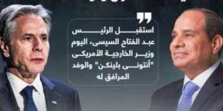 خلال لقائه مع وزير الخارجية الأمريكى ..الرئيس السيسي لبلينكن: نرفض محاولات تصعيد الصراع وتوسعة نطاقه.. إنفوجراف - بوابة فكرة وي