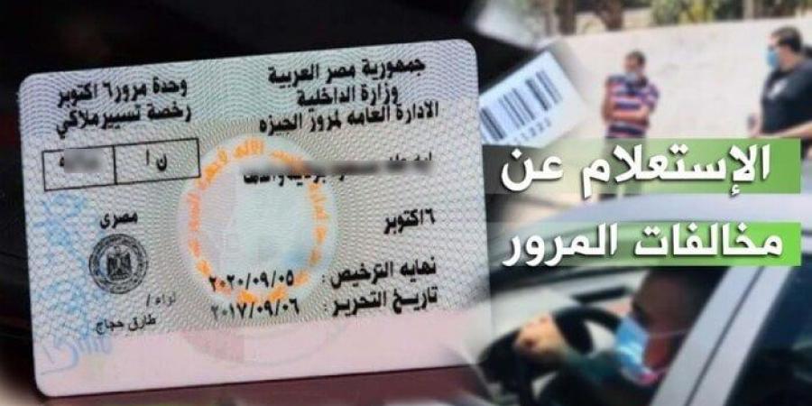 «وانت في البيت».. خطوات الاستعلام عن مخالفات المرور ودفعها أونلاين - بوابة فكرة وي