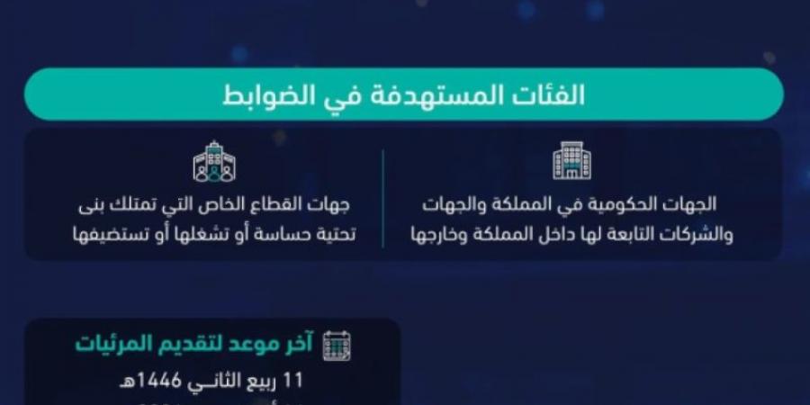 "الأمن السيبراني" تستطلع آراء العموم حول التعديلات على وثيقة «الضوابط الأساسية للأمن السيبراني» - بوابة فكرة وي