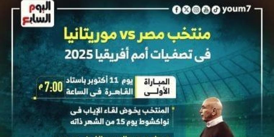 معلومات لا تفوتك عن مواجهة مصر موريتانيا في التصفيات الأفريقية.. إنفوجراف - بوابة فكرة وي